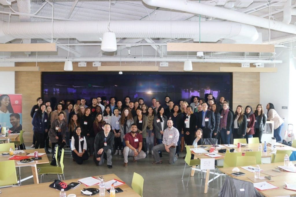 group photo of Braven volunteers