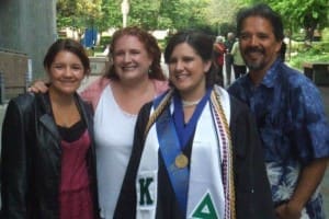 Bree and family at graduation