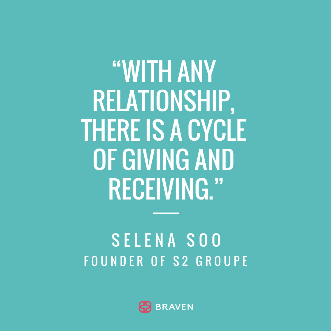 “With any relationship, there is a cycle of giving and receiving”