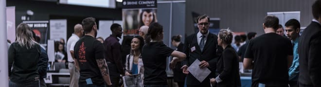 Career fair at San Jose State University