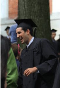 Daniel Alter at Amherst's college graduation in May 2013